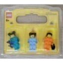 {全新} LEGO 磚塊人 樂高 深藍綠 水藍色 磚頭人 BAM 自組人偶 橘色磚頭人 橘色磚塊人 71037-規格圖1