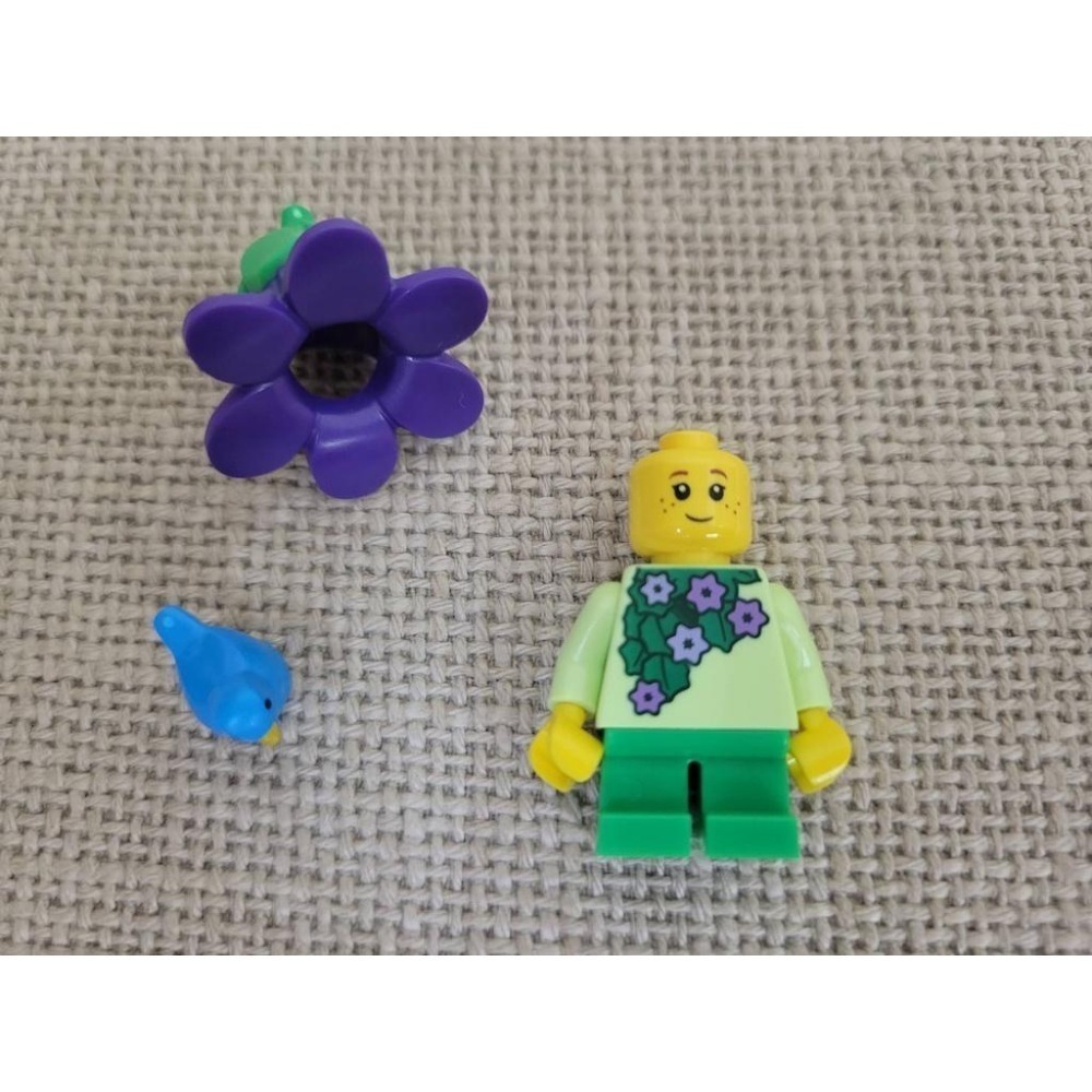 {全新} LEGO 樂高 花朵人 花花人 71021 71037 BAM 自組人偶 磚頭人 植物人 青鳥 泰迪熊-細節圖5