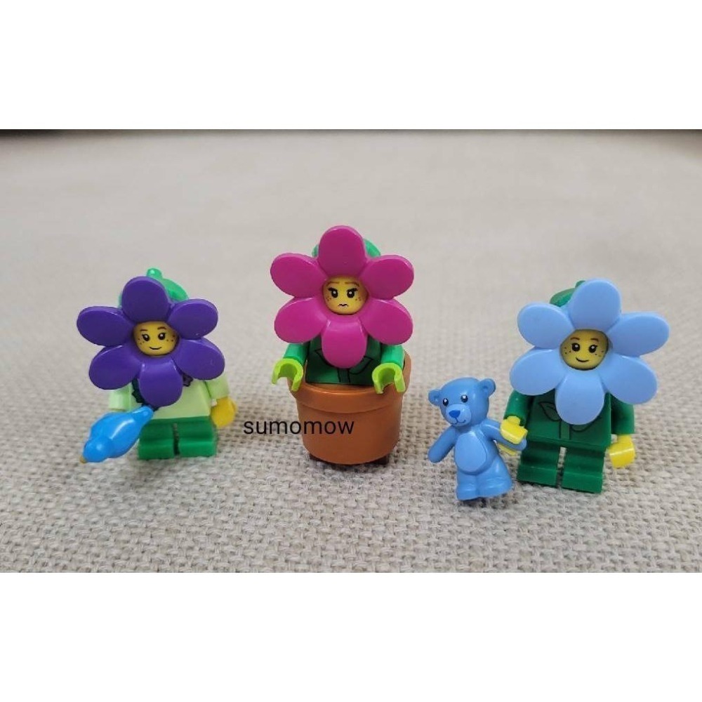 {全新} LEGO 樂高 花朵人 花花人 71021 71037 BAM 自組人偶 磚頭人 植物人 青鳥 泰迪熊-細節圖2