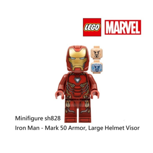 {全新} LEGO 樂高 鋼鐵人 sh828 出自 76218 漫威系列 Iron Man Mark 50 Armor
