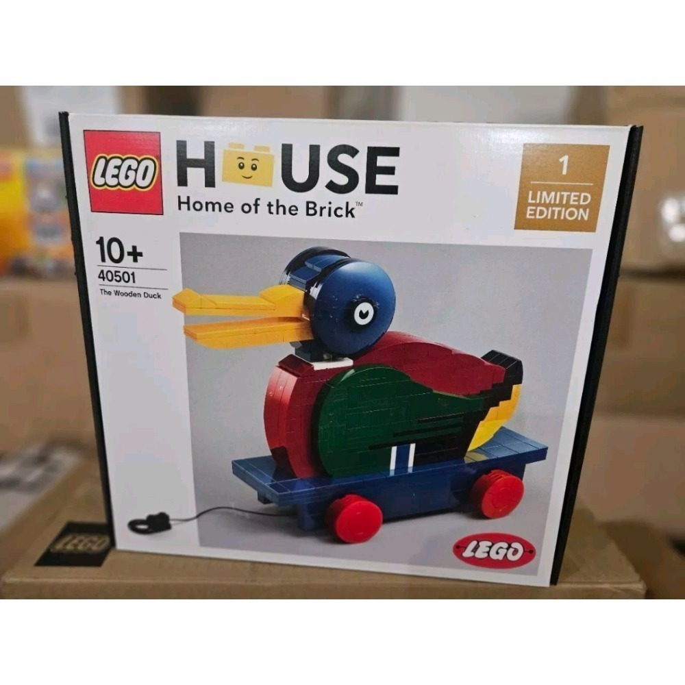 {全新} LEGO 樂高 40501 鴨子 木頭鴨 丹麥限定 LEGO House 40563 40504 丹麥限定-細節圖2
