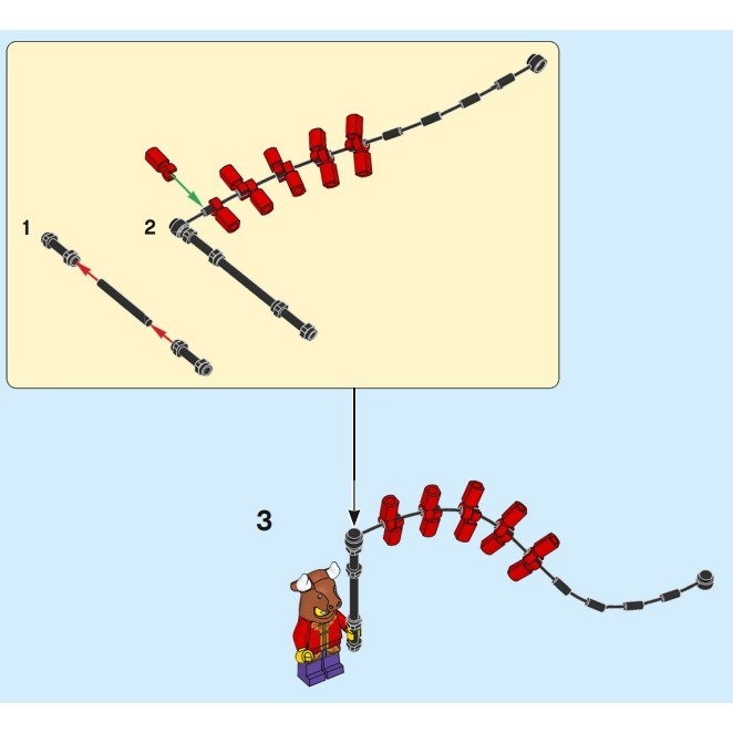 {全新} LEGO 樂高 80113 80111 80106 龍年 牛年 虎年 鼠年 兔年 生肖人偶-細節圖3