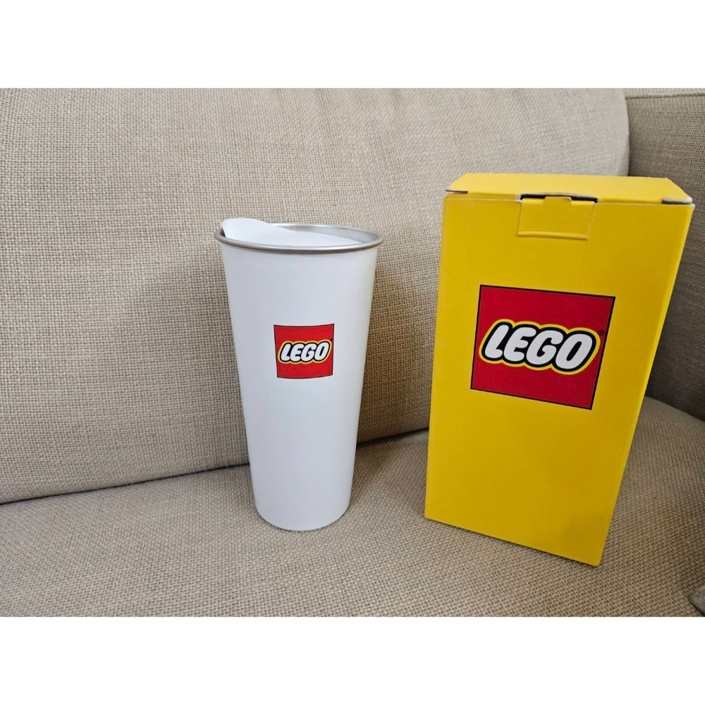 LEGO 樂高杯子 黃杯子+白杯子 合售 保溫杯-細節圖2