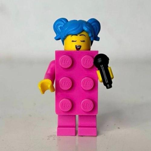 {全新} LEGO 樂高 深粉紅磚塊人 Dark pink