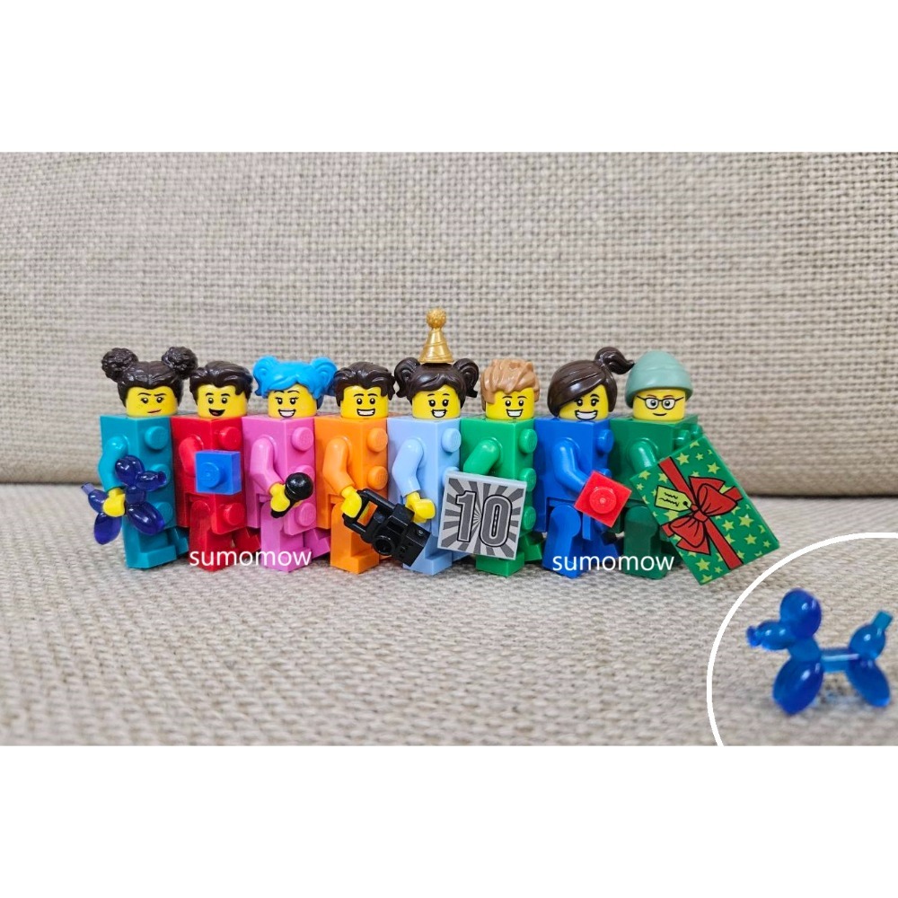 全8色 {全新} LEGO 樂高 磚塊人 磚頭人 BAM 71021 71034 自組人偶 藍磚人 紅磚人 橘色磚塊人-規格圖2