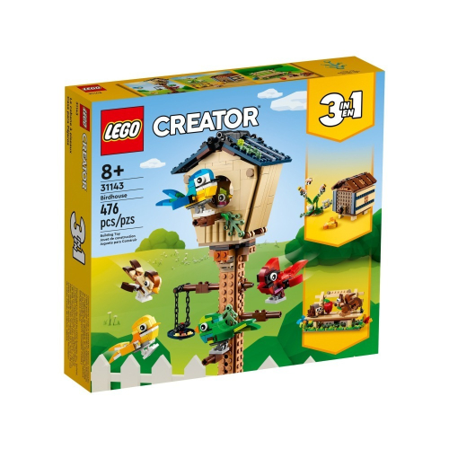 公司貨🙂{全新} LEGO 樂高 31143 鳥屋 創意系列 3in1 3合1 小鳥的家 31144