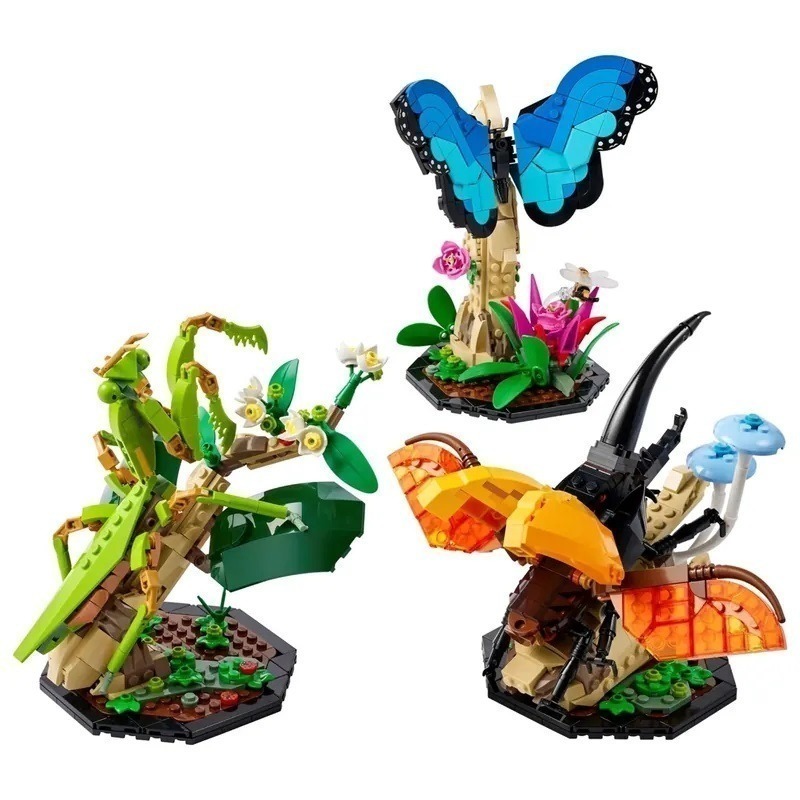 可刷卡 {全新} LEGO 21342 昆蟲集錦 The Insect Collection 蝴蝶 大兜蟲 螳螂-細節圖3