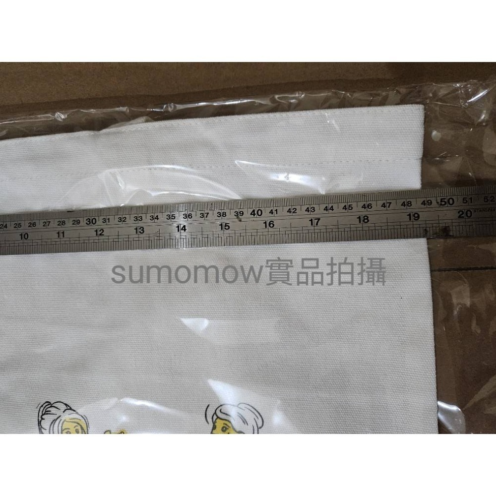 {全新} LEGO 樂高 白色人偶帆布袋 購物袋-細節圖3