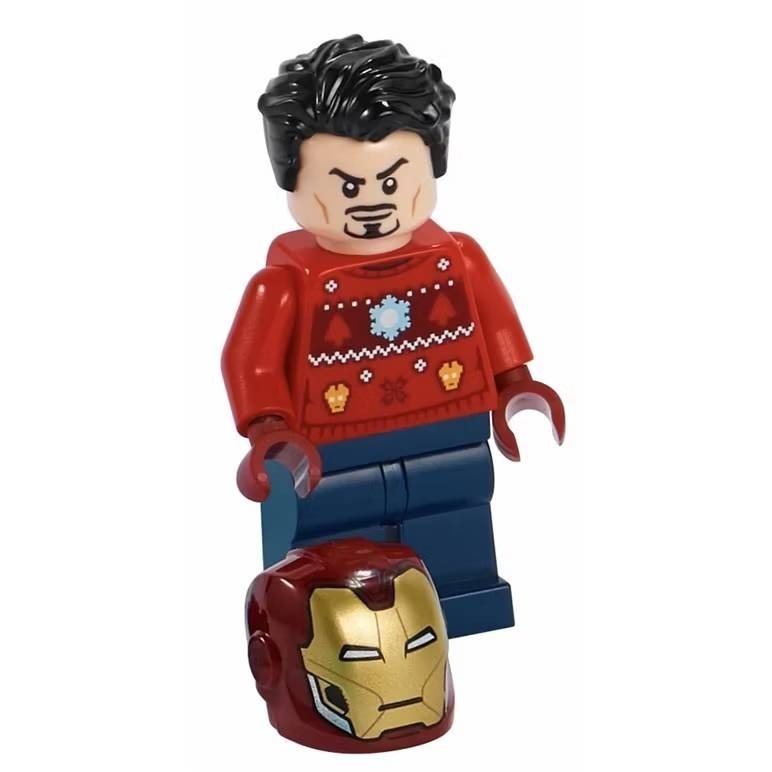 {全新} LEGO 樂高 sh760 鋼鐵人 醜毛衣 聖誕節 Tony 東尼史塔克 拆賣 76196 76267-細節圖4