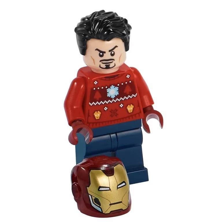 {全新} LEGO 樂高 sh760 鋼鐵人 醜毛衣 聖誕節 Tony 東尼史塔克 拆賣 76196 76267-細節圖4