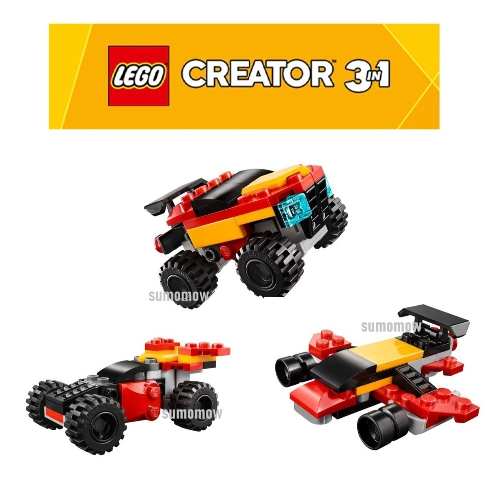 {全新} LEGO 樂高 30691 敞篷怪獸卡車 Creator系列 3in1 袋裝-細節圖3