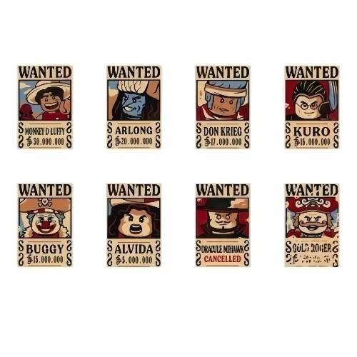 {全新} LEGO 航海王 懸賞令 展示架 出自75639 75640 海賊王 魯夫 鷹眼-規格圖1