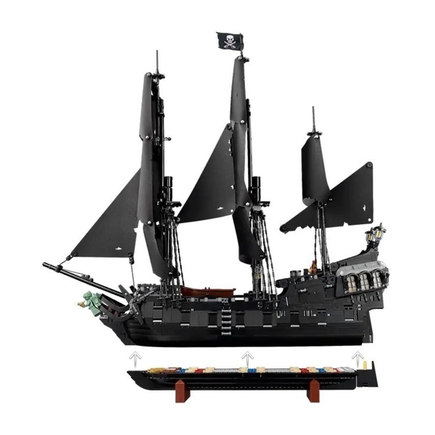 自取8500 {全新} LEGO 樂高 10365 黑珍珠 史傑克船長的海盜船 Icons 神鬼奇航-細節圖7