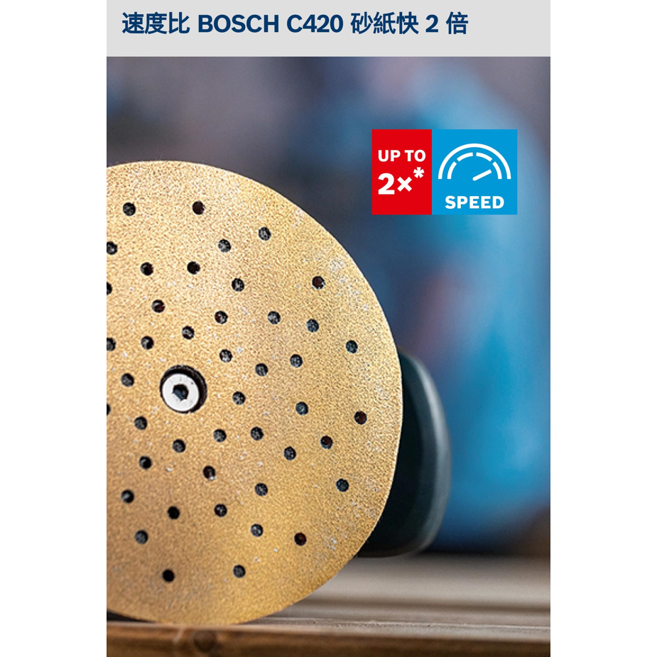 <含稅>BOSCH博世 超耐久C470金色圓形8孔自黏砂紙-細節圖2