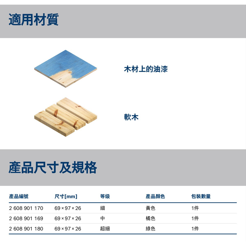 <含稅>BOSCH博世 超耐久方型細海綿砂紙-細節圖5