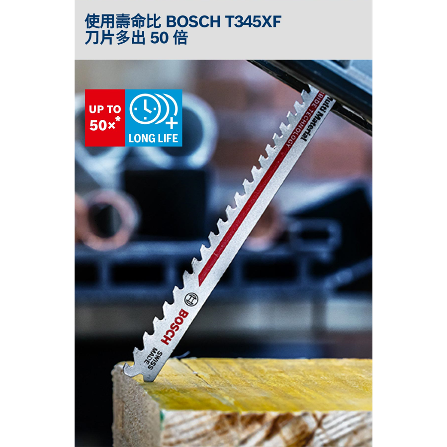 <含稅>BOSCH博世 超耐久鎢鋼線鋸片T367XHM 3支/卡-細節圖2