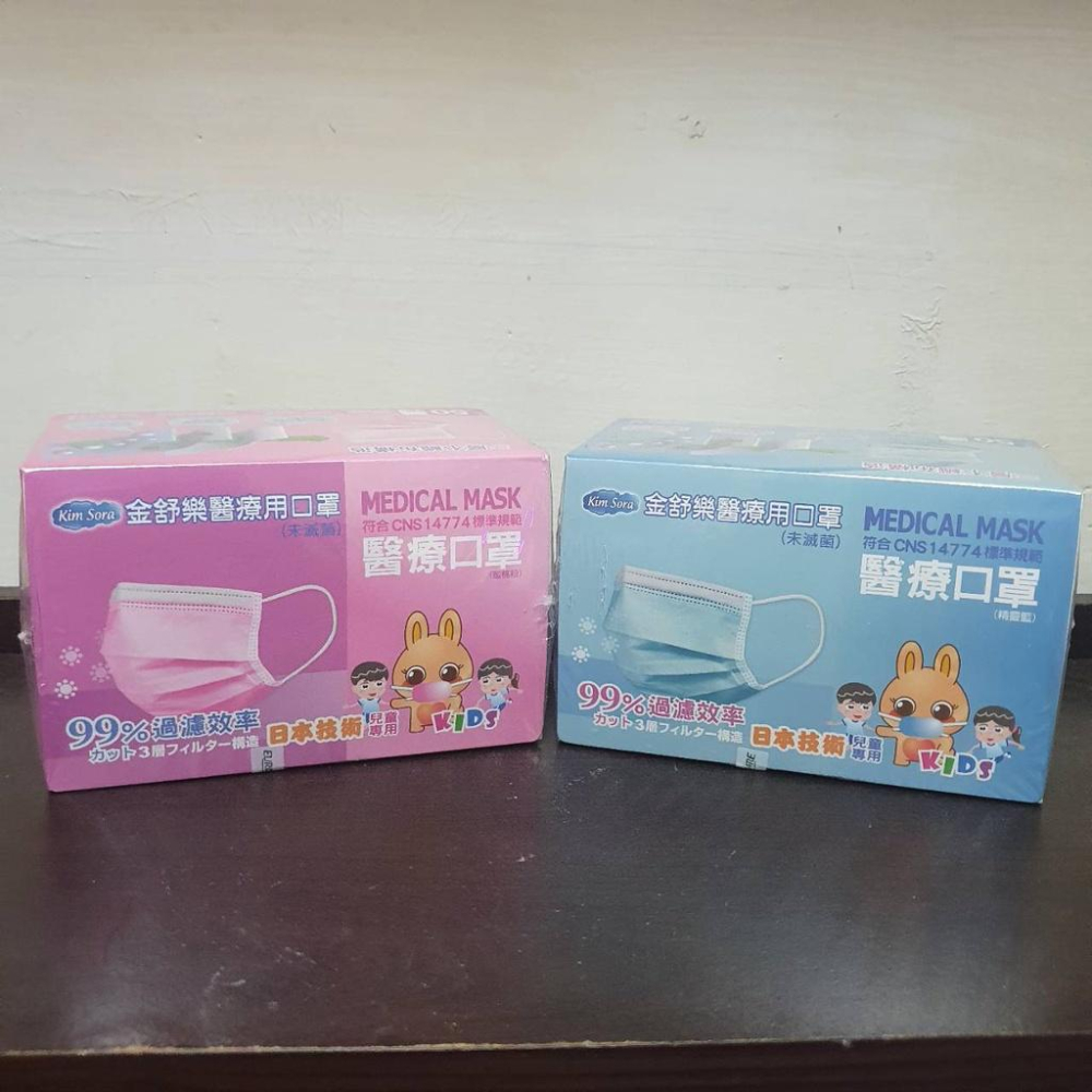 現貨 金舒樂 醫療口罩 盒裝50入 兒童 日本生產技術-細節圖2