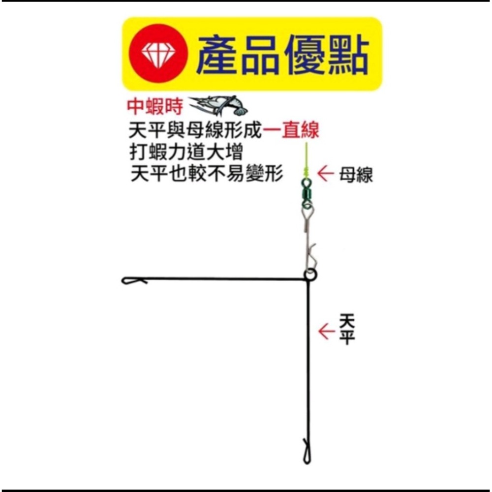 冠軍釣具 展鷹直殺天平 90度A型金屬熔接 鋼性硬度增強 打蝦直接-細節圖4