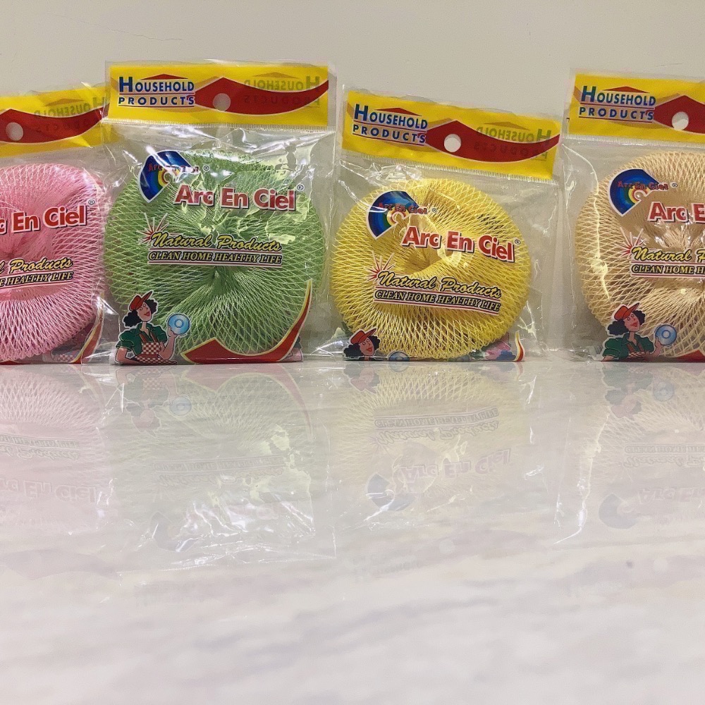 現貨 買十送一 ARC彩虹漁網刷 省力清潔 不沾鍋適用 洗碗刷 馬來西亞洗碗布 多用途清潔刷 洗鍋菜瓜布 多用途網布-細節圖2