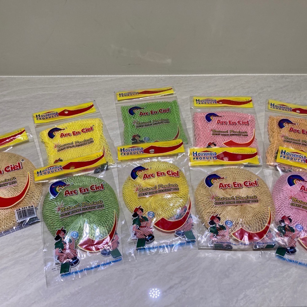 現貨 買十送一 ARC彩虹漁網刷 省力清潔 不沾鍋適用 洗碗刷 馬來西亞洗碗布 多用途清潔刷 洗鍋菜瓜布 多用途網布-細節圖4