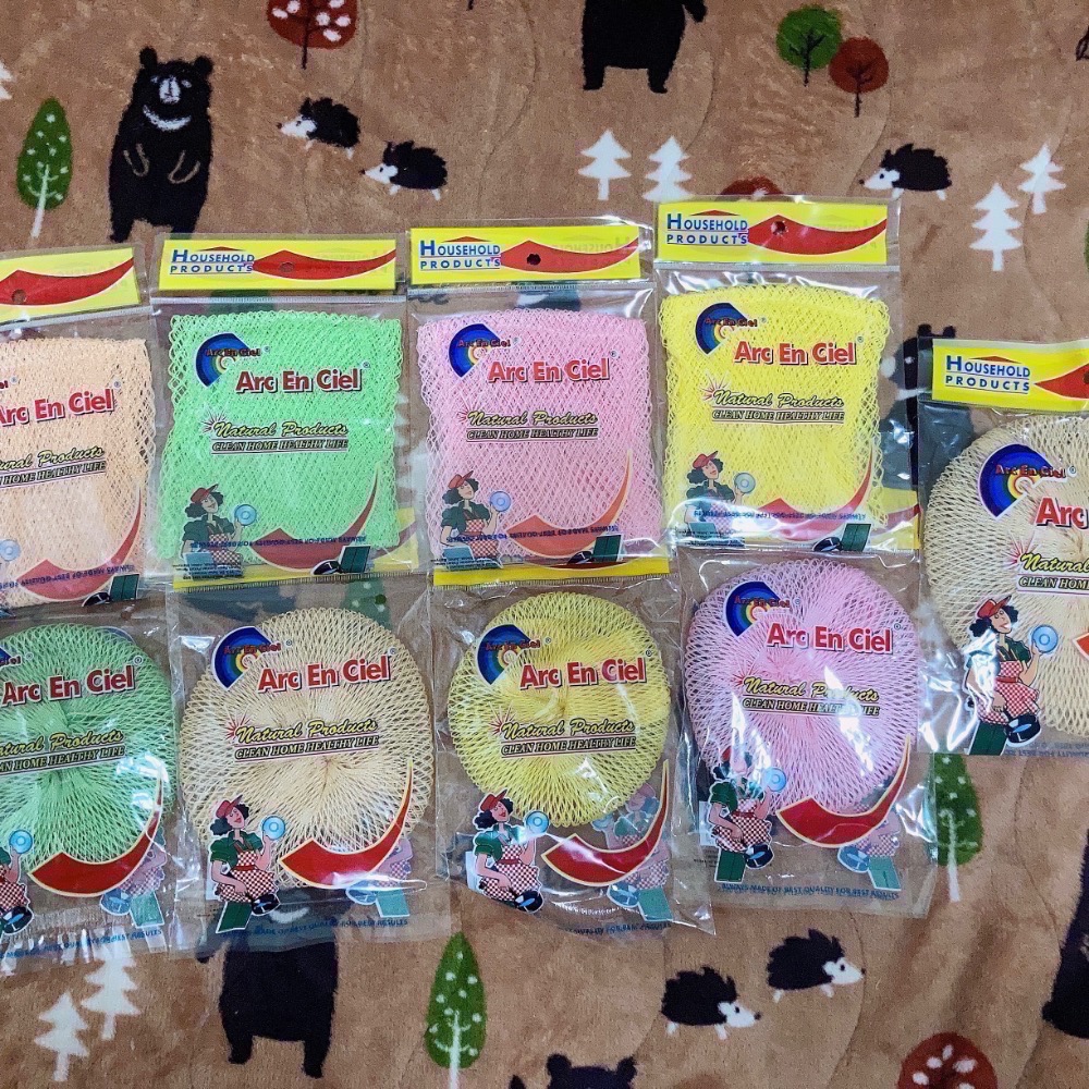 現貨 買十送一 ARC彩虹漁網刷 省力清潔 不沾鍋適用 洗碗刷 馬來西亞洗碗布 多用途清潔刷 洗鍋菜瓜布 多用途網布-細節圖7