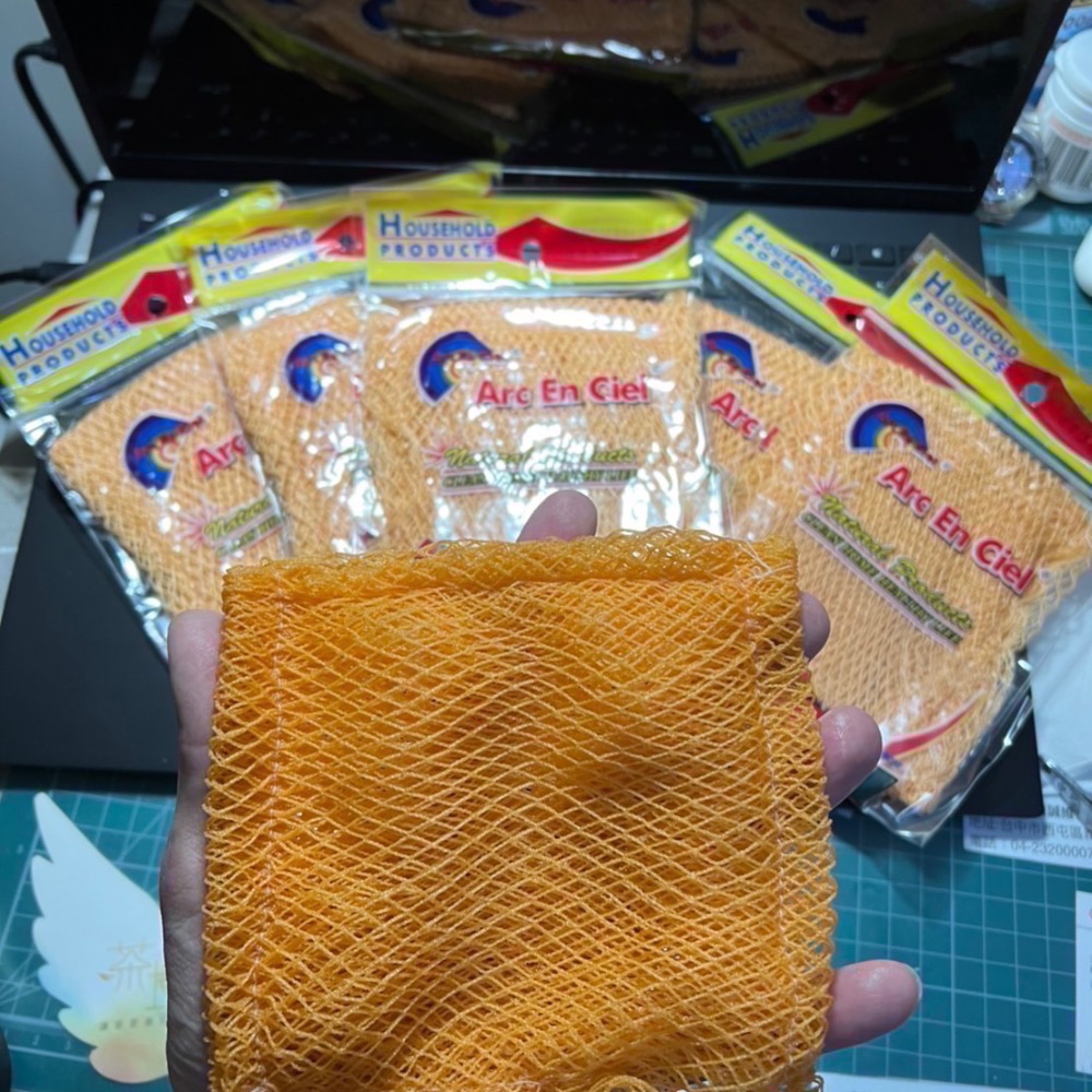 現貨 買十送一 ARC彩虹漁網刷 省力清潔 不沾鍋適用 洗碗刷 馬來西亞洗碗布 多用途清潔刷 洗鍋菜瓜布 多用途網布-細節圖5