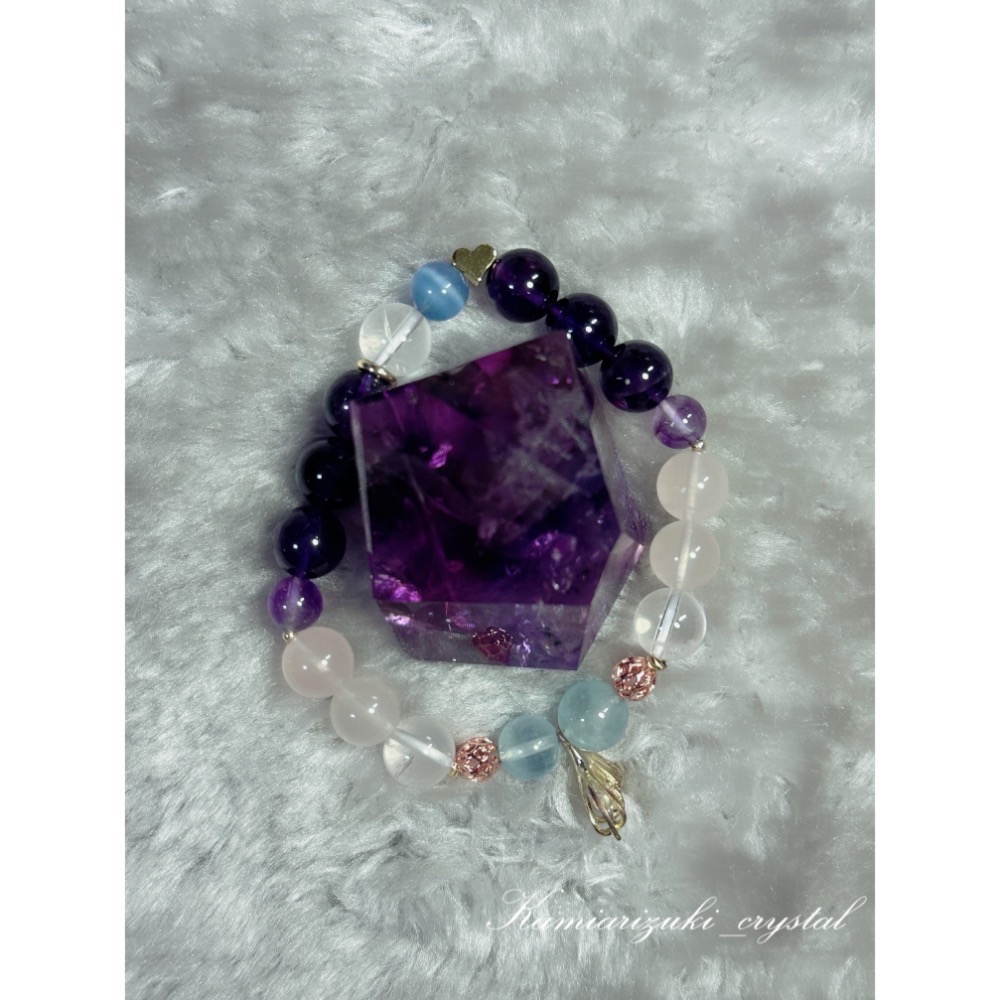 ［已保留勿下］微水晶能量陪伴🌿二創 戀與深空 祁煜 設計款水晶手串-細節圖3