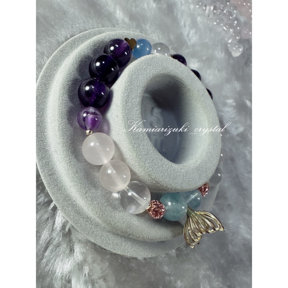 ［已保留勿下］微水晶能量陪伴🌿二創 戀與深空 祁煜 設計款水晶手串-細節圖5