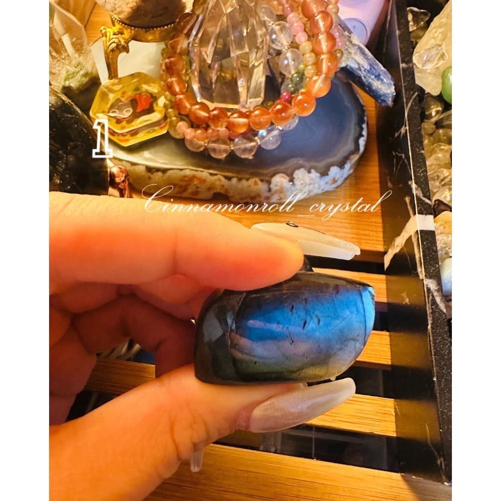 ［現貨］微水晶能量陪伴🌿拉長石 原礦-細節圖3