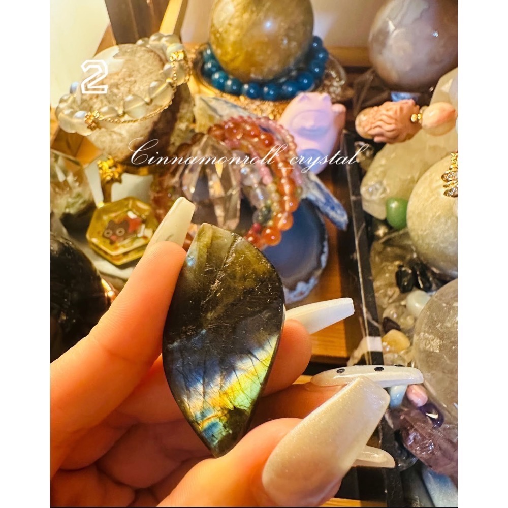 ［現貨］微水晶能量陪伴🌿拉長石 原礦-細節圖5