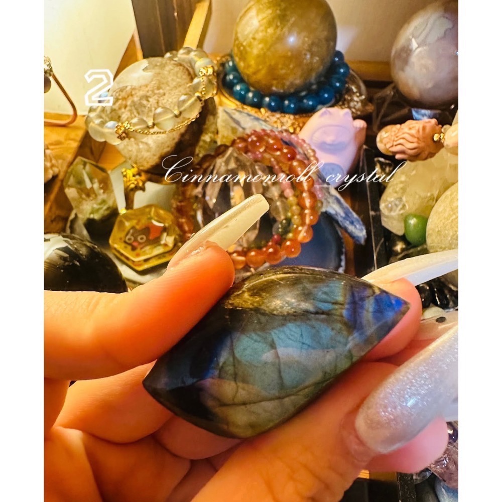 ［現貨］微水晶能量陪伴🌿拉長石 原礦-細節圖6