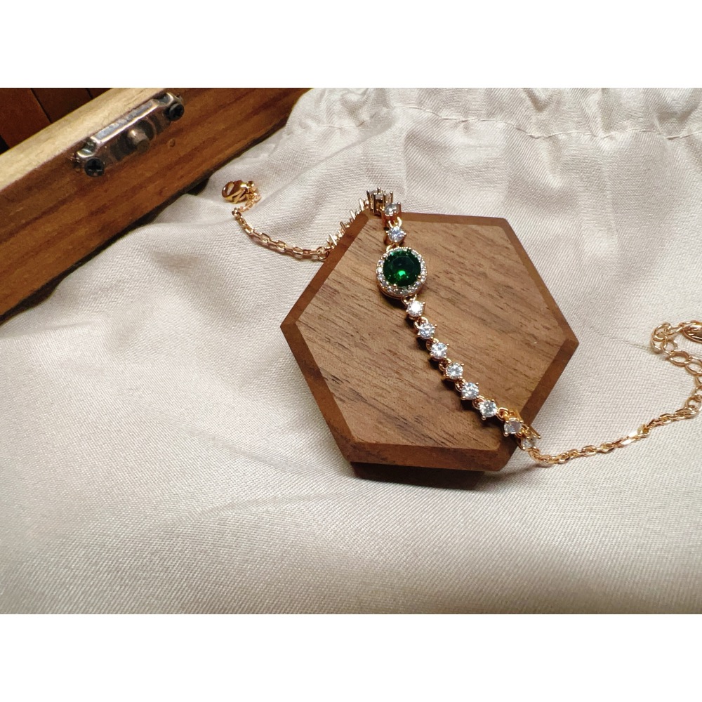680輕珠寶手鏈🌟施華洛世奇水晶元素 閃亮鋯石 歐美設計主流-細節圖2