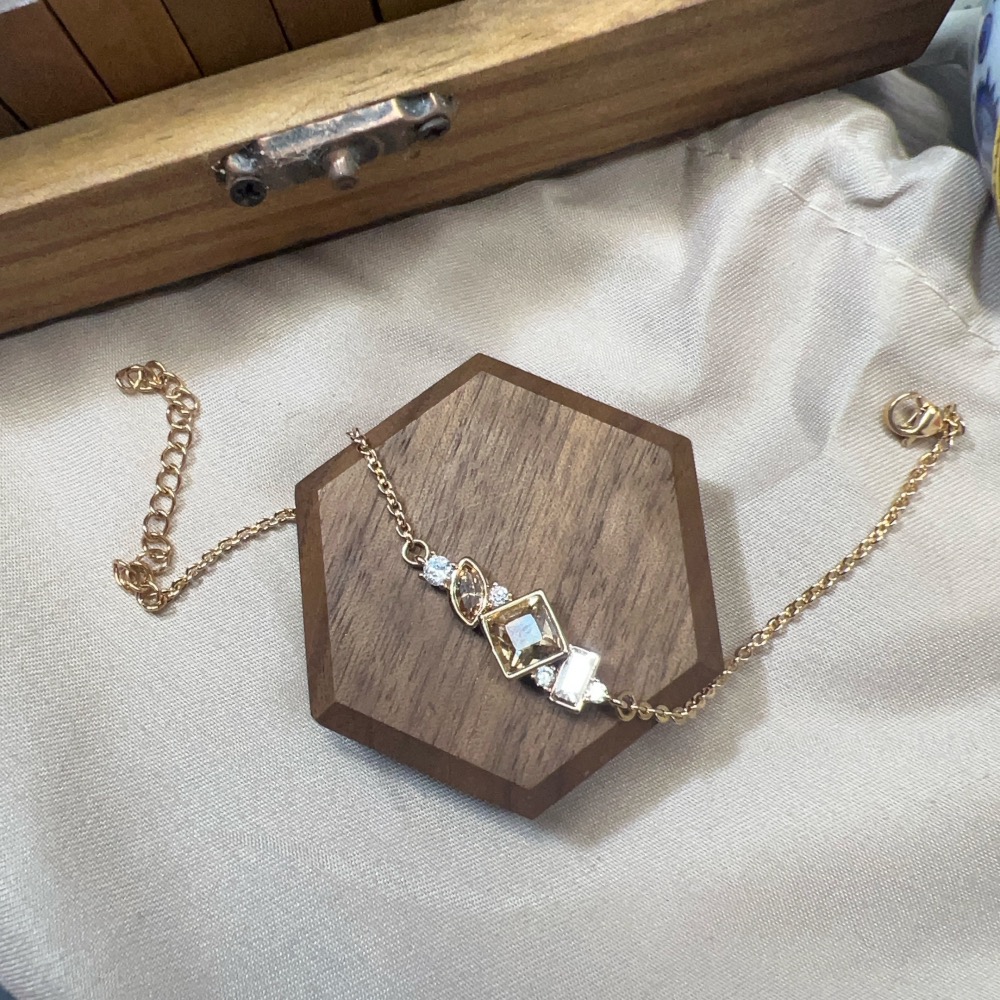 680輕珠寶手鏈🌟施華洛世奇水晶元素 閃亮鋯石 歐美設計主流-細節圖3