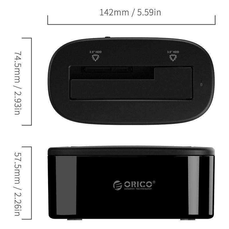 ORICO 2.5吋/3.5吋 單層通用硬碟座 6218US3 硬碟外接盒 硬碟外接座 硬碟座-細節圖4