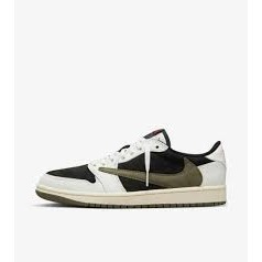 nike Jordan 1 Retro Low Travis Scott 橄欖 倒鉤 倒勾 男女 DZ4137-106-細節圖3