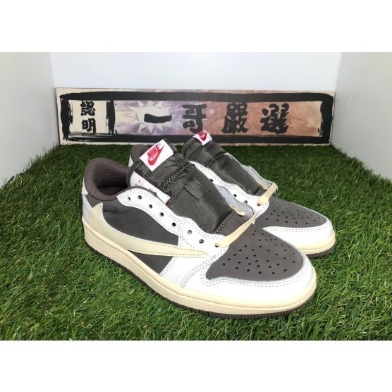 Travis x Air Jordan 1 Mocha 聯名 倒勾 倒鉤 摩卡 咖啡 反絨 男女 DM7866-162-細節圖6