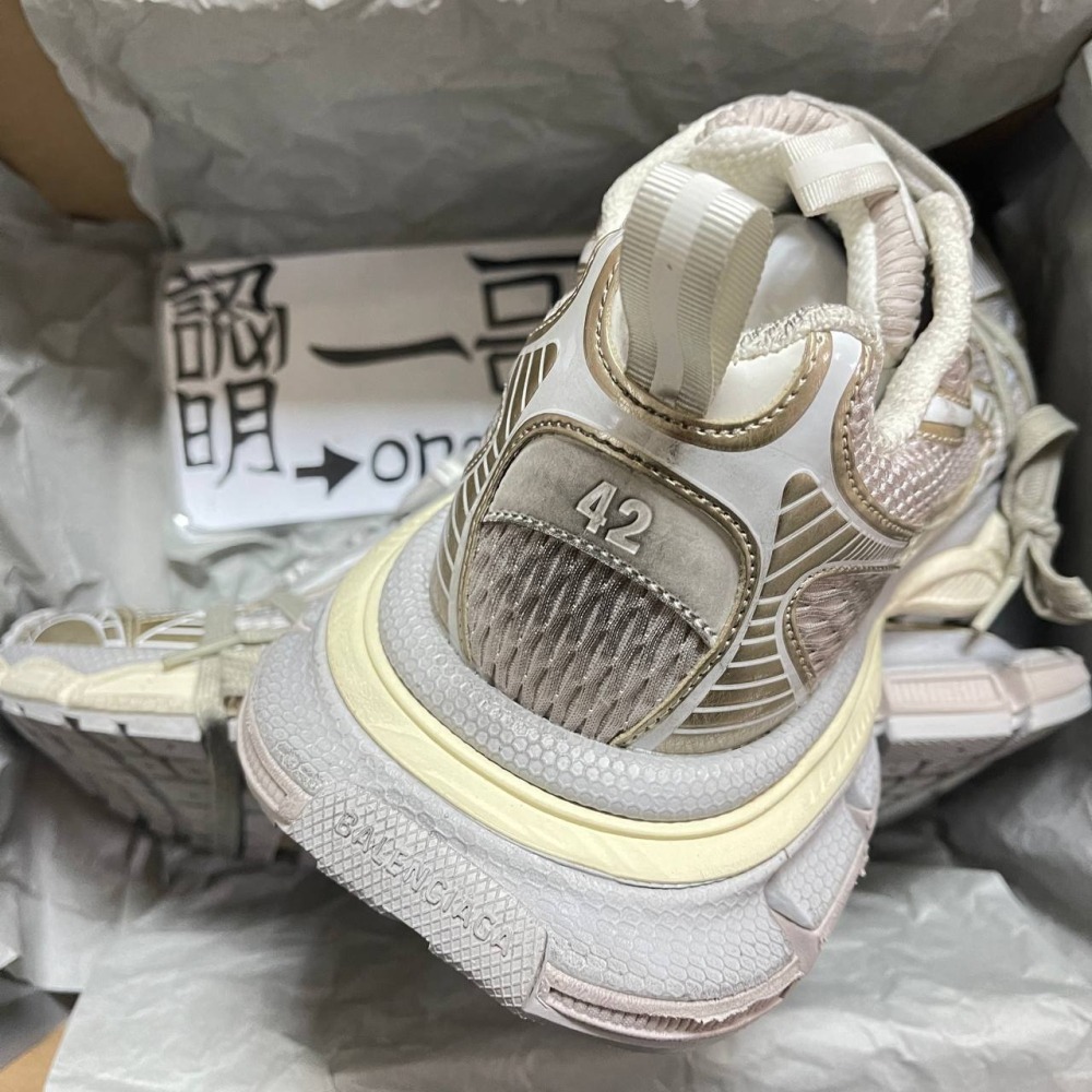 一哥嚴選 Balenciaga 巴黎世家 巴黎釋迦 八里世家 3XL 老爹鞋 網面 增高 厚底 針織鞋 做舊 仿舊 男女-細節圖6