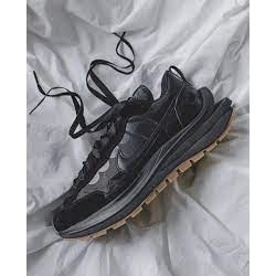 NIKE SΑСΑΙ VAPORWΑFFLE 聯名 解構 黑 膠底 生膠 解構鞋 男女 休閒 厚底 DD1875 001-細節圖3