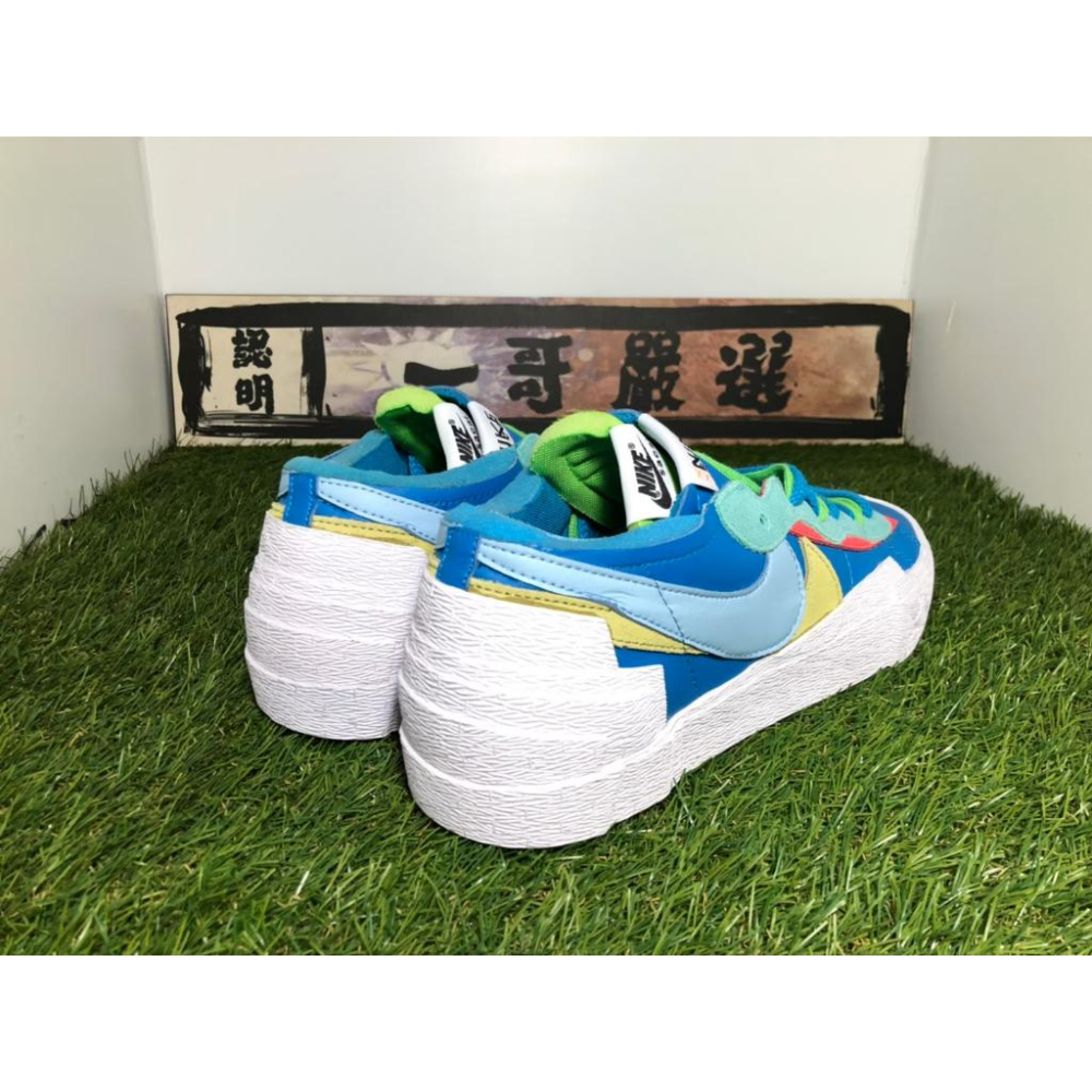 Kaws x Sacai x Nike Blazer Low 藍 時尚休閒百搭滑板鞋DM7901-400男女鞋-細節圖2