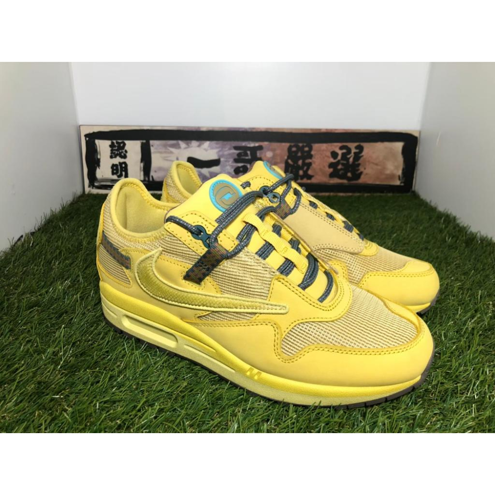 訂金 AIR MAX 1 X TRAVIS SCOTT 聯名 土黃 卡其棕 倒鉤 男女 DO9392-200-700-細節圖3