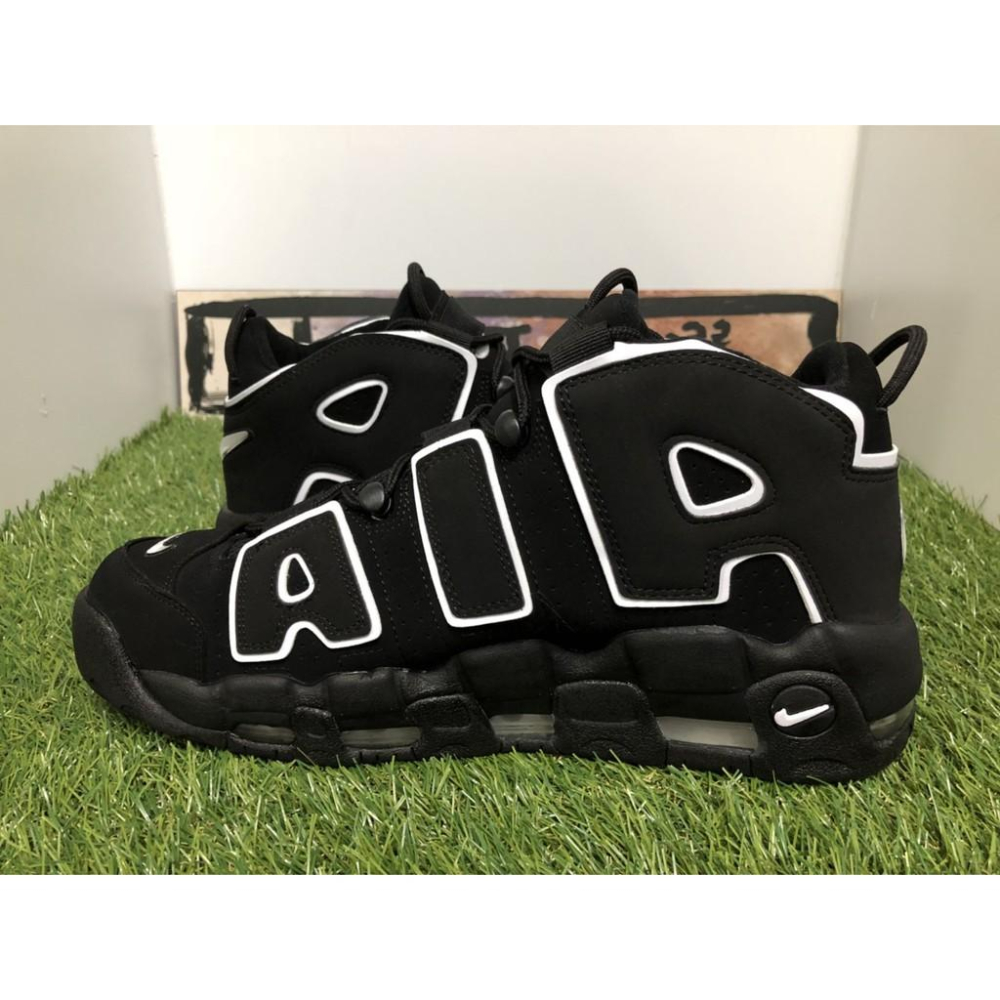【一哥嚴選】NIKE AIR MORE UPTEMPO PIPPEN 黑白 大AIR 氣墊 男女鞋 414962-002-細節圖3