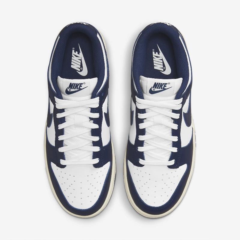 【一哥嚴選】Nike Dunk Low Vintage Navy 海軍藍 奶油底 深藍 復古 休閒 DD1503-115-細節圖4