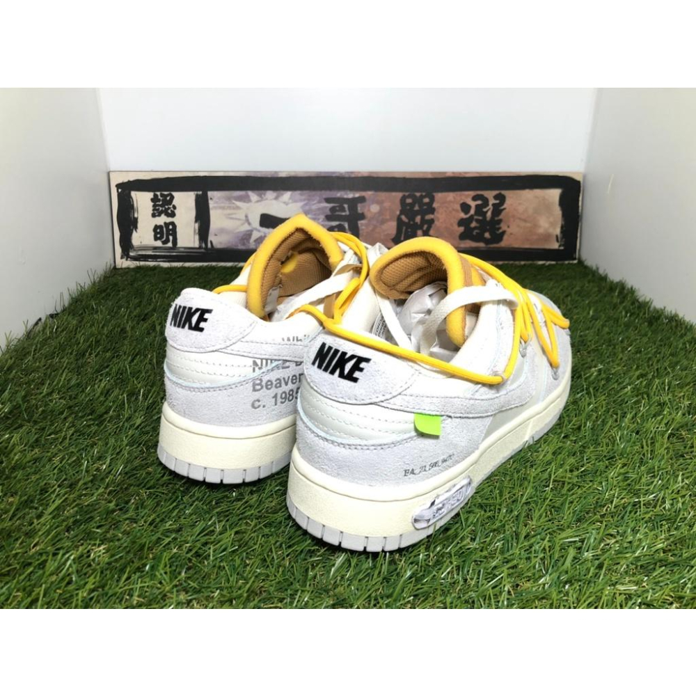 【一哥嚴選】Nike Dunk Low Off-White Lot 39 聯名 白灰 米白 男女 DJ0950-109-細節圖5