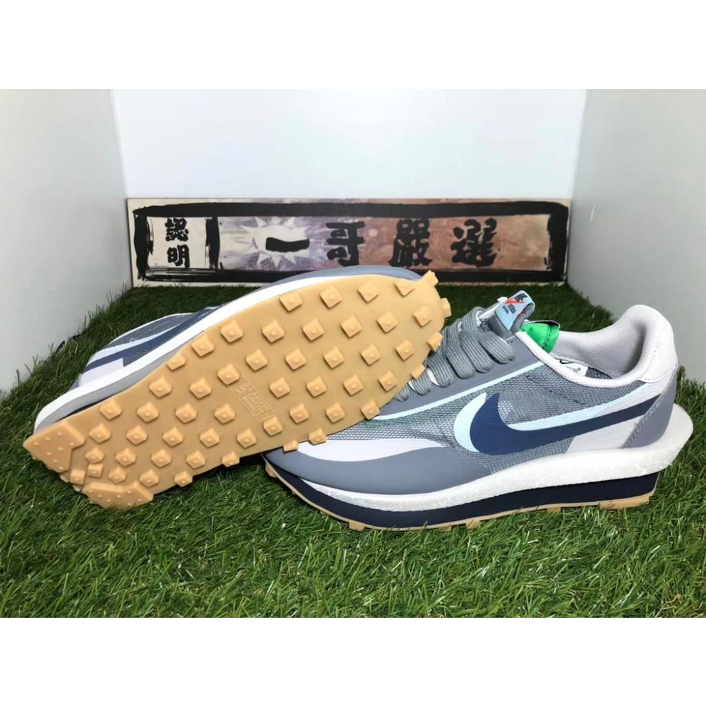 補貨【一哥嚴選】Clot x Sacai x Nike LDWaffle 三方 聯名 解構 藍灰 DH3114-001-細節圖7