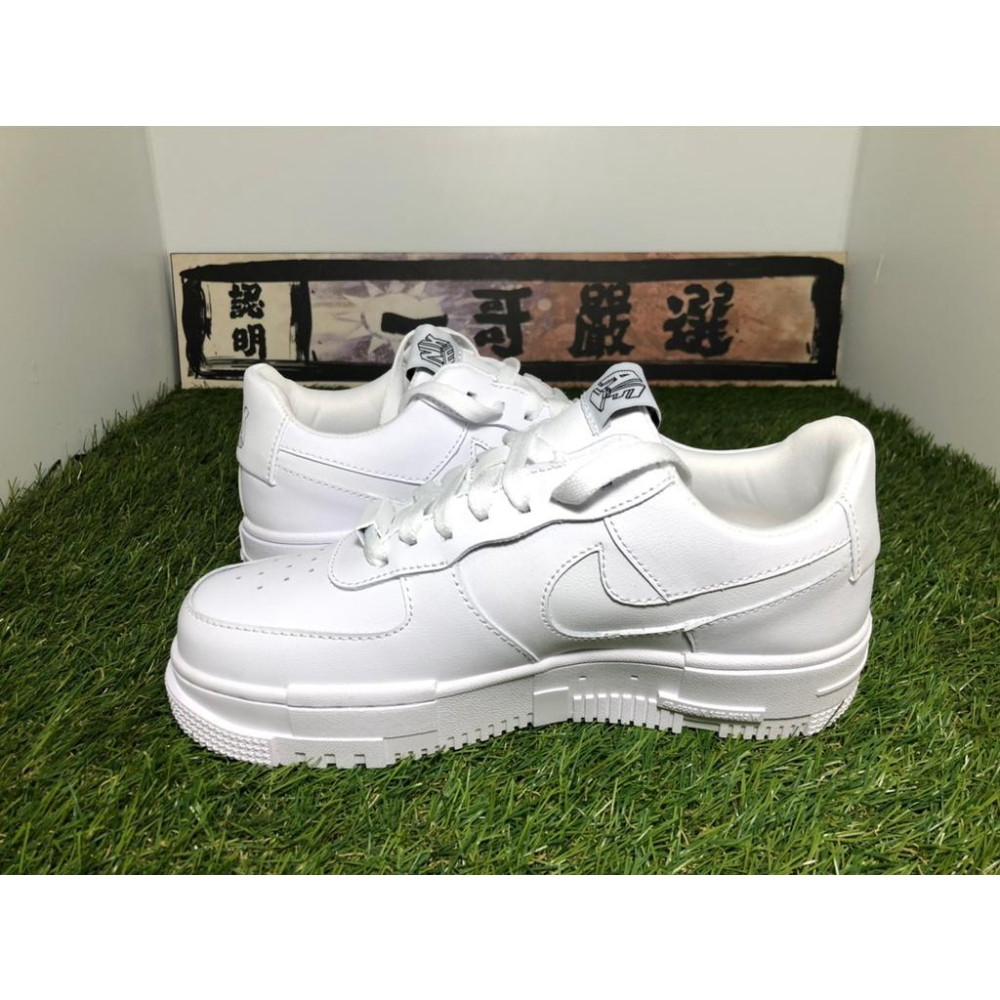 【一哥嚴選】Nike Air Force 1 Pixel 像素 解構 AF1 全白 白 拼接 男女 CK6649-100-細節圖2