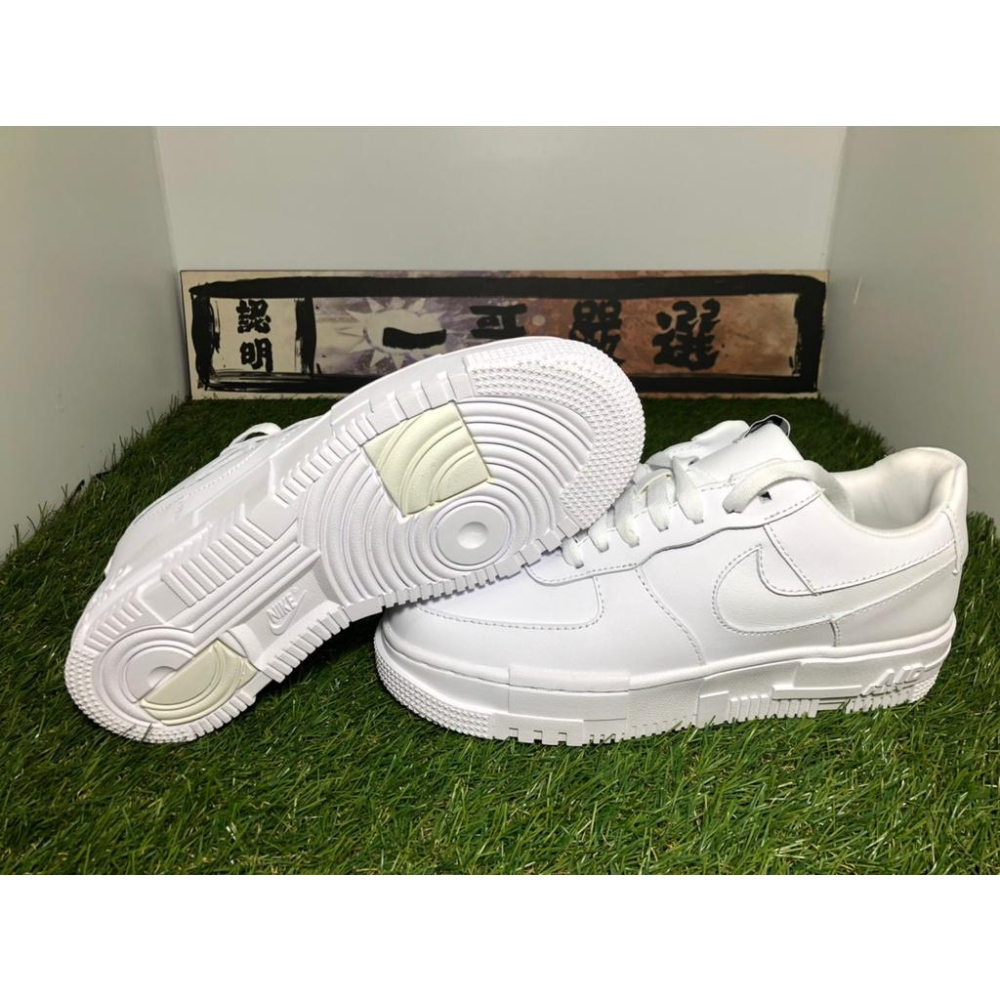 【一哥嚴選】Nike Air Force 1 Pixel 像素 解構 AF1 全白 白 拼接 男女 CK6649-100-細節圖4