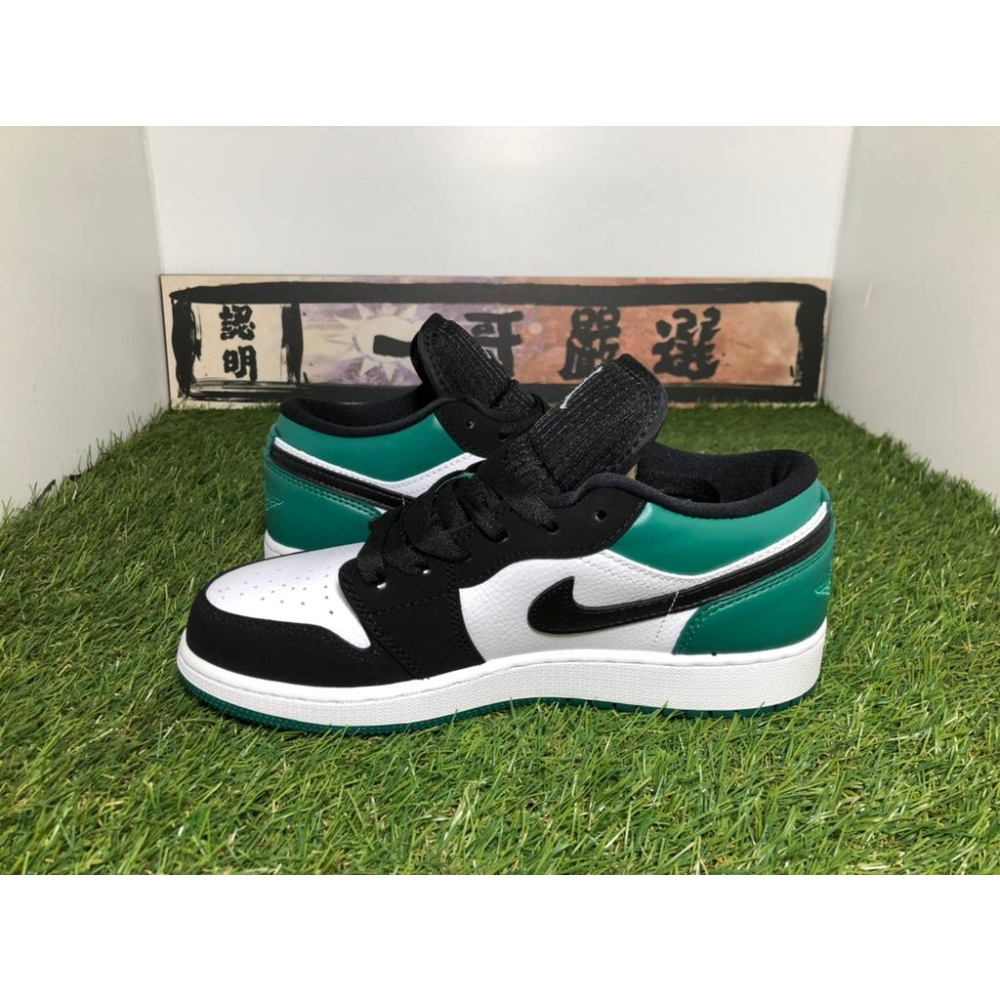 【一哥嚴選】NIKE Air Jordan 1 aj1 Mystic Green 低筒 黑綠脚趾 553558-113-細節圖2