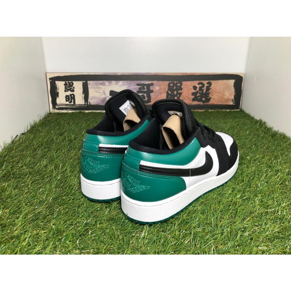 【一哥嚴選】NIKE Air Jordan 1 aj1 Mystic Green 低筒 黑綠脚趾 553558-113-細節圖4
