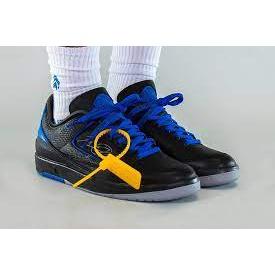 預購【一哥嚴選】Off-White x Air Jordan 2 Low Black 聯名 黑藍 DJ4375-004-細節圖2