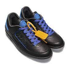 預購【一哥嚴選】Off-White x Air Jordan 2 Low Black 聯名 黑藍 DJ4375-004-細節圖4